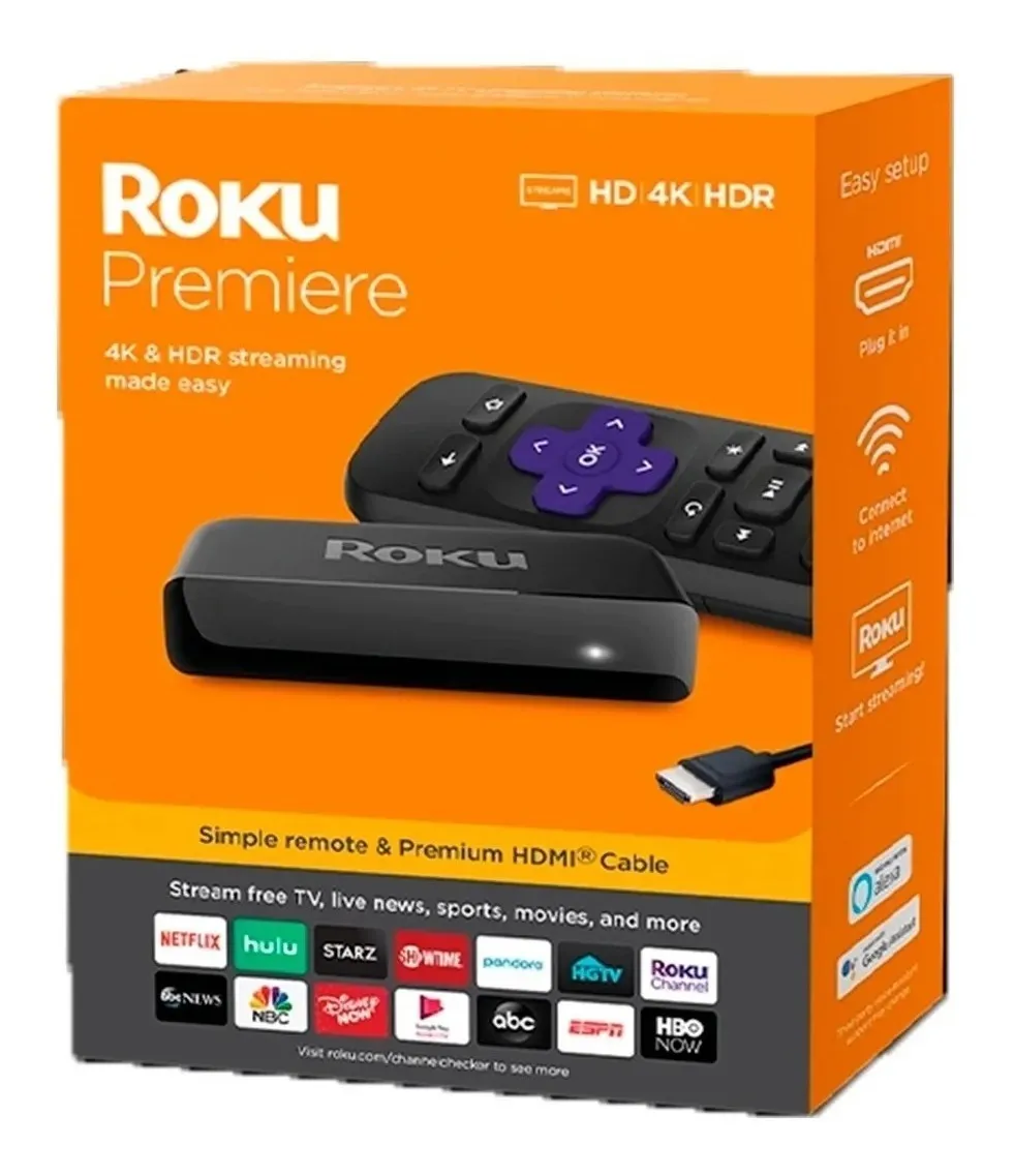 Roku Premiere 4k Uhd Convierte Tv En Smart Original Streamin